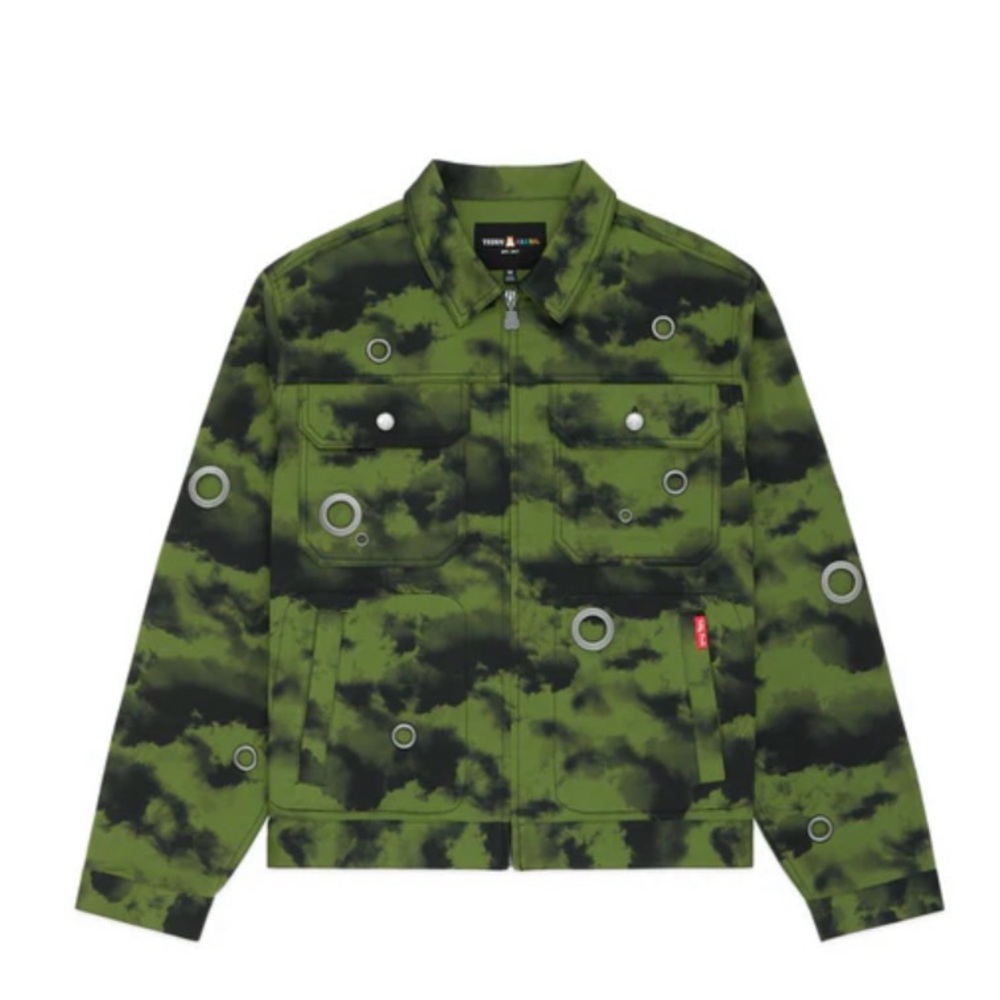 Teddy Fresh Dark Sky Eyelets Jacket